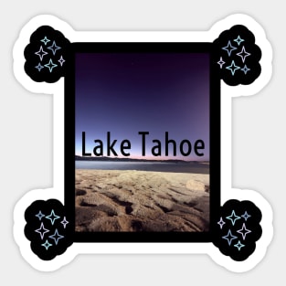 Lake Tahoe at Night Sticker